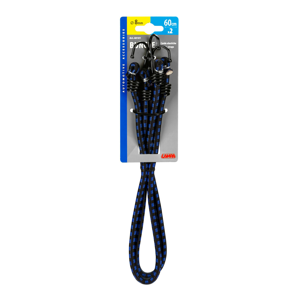 Corde elastiche slim - Ø 8 mm - 2x60 cm