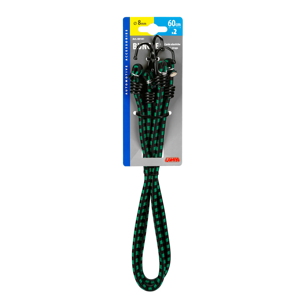 Corde elastiche slim - Ø 8 mm - 2x60 cm