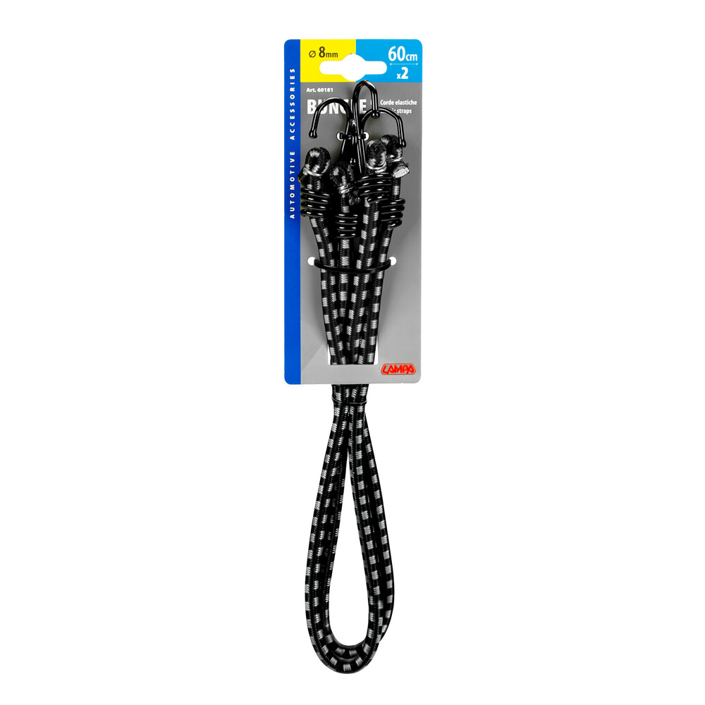 Corde elastiche slim - Ø 8 mm - 2x60 cm