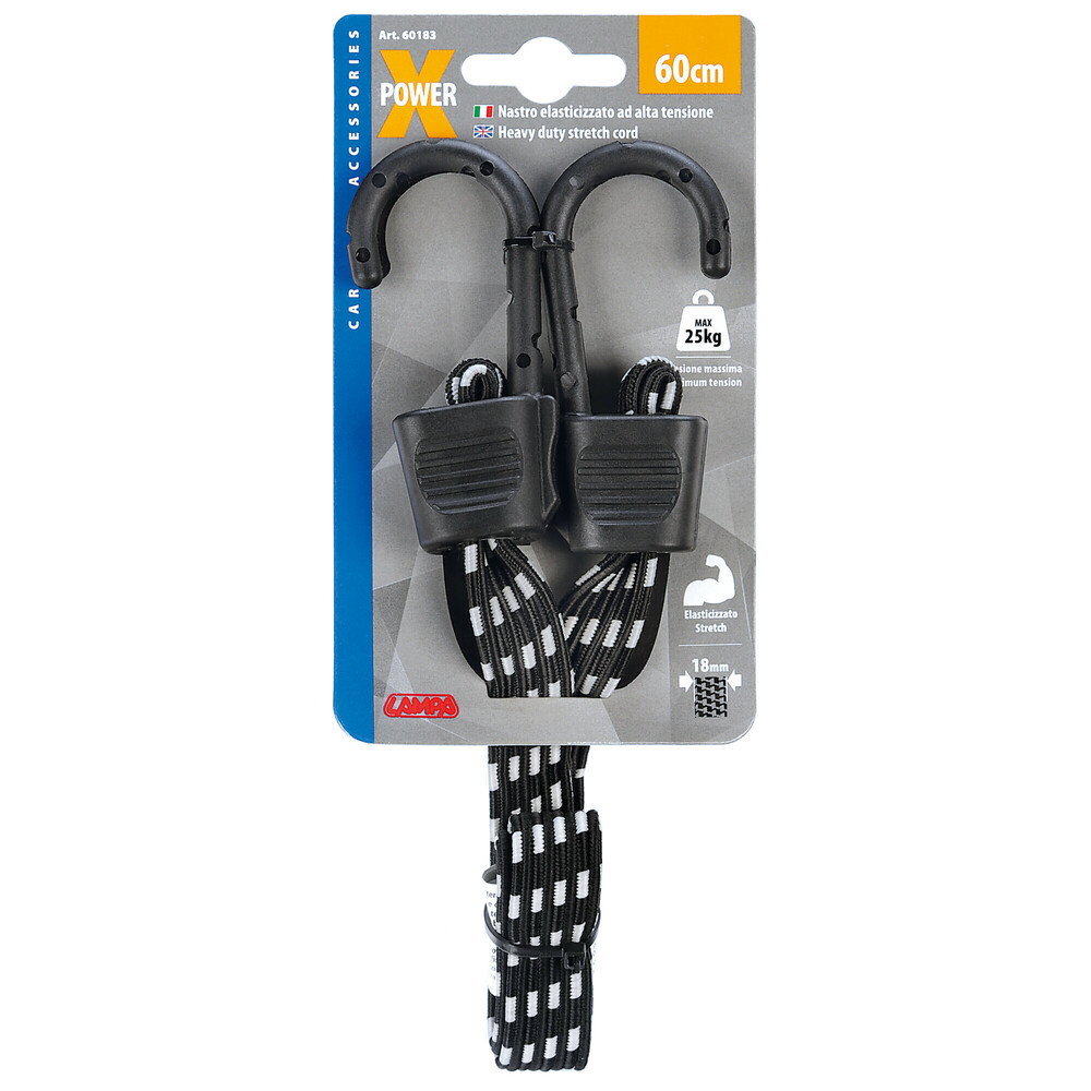 X-Power, heavy duty stretch cord - 60 cm