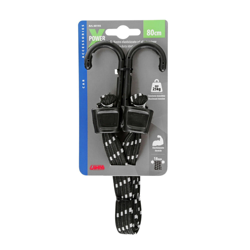 X-Power, heavy duty stretch cord - 80 cm