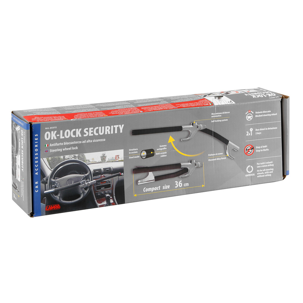 Asta bloccasterzo ripiegabile /"OK-LOCK/"