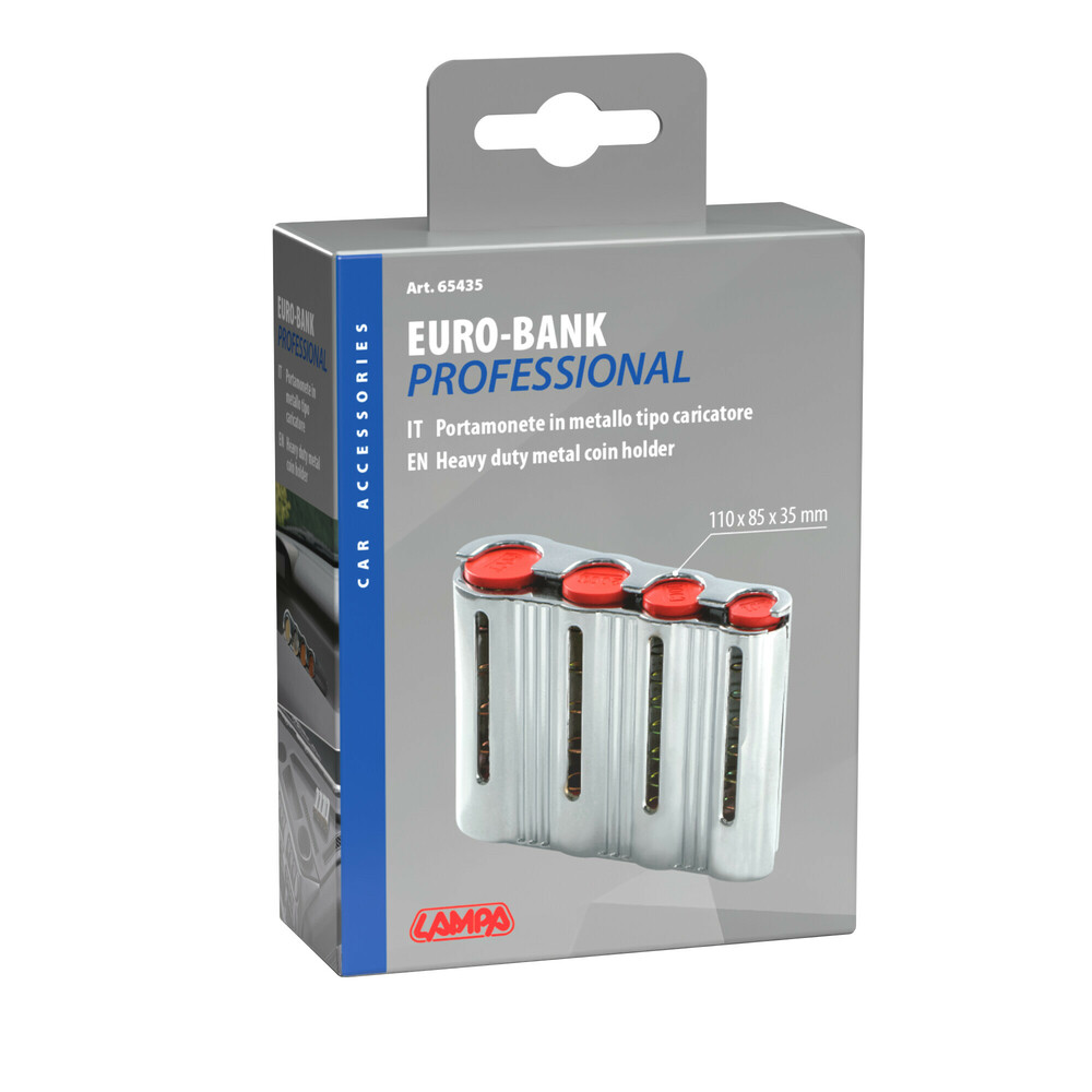 in Metallo Portamonete Professionale LAMPA 65435 Euro Bank Professional