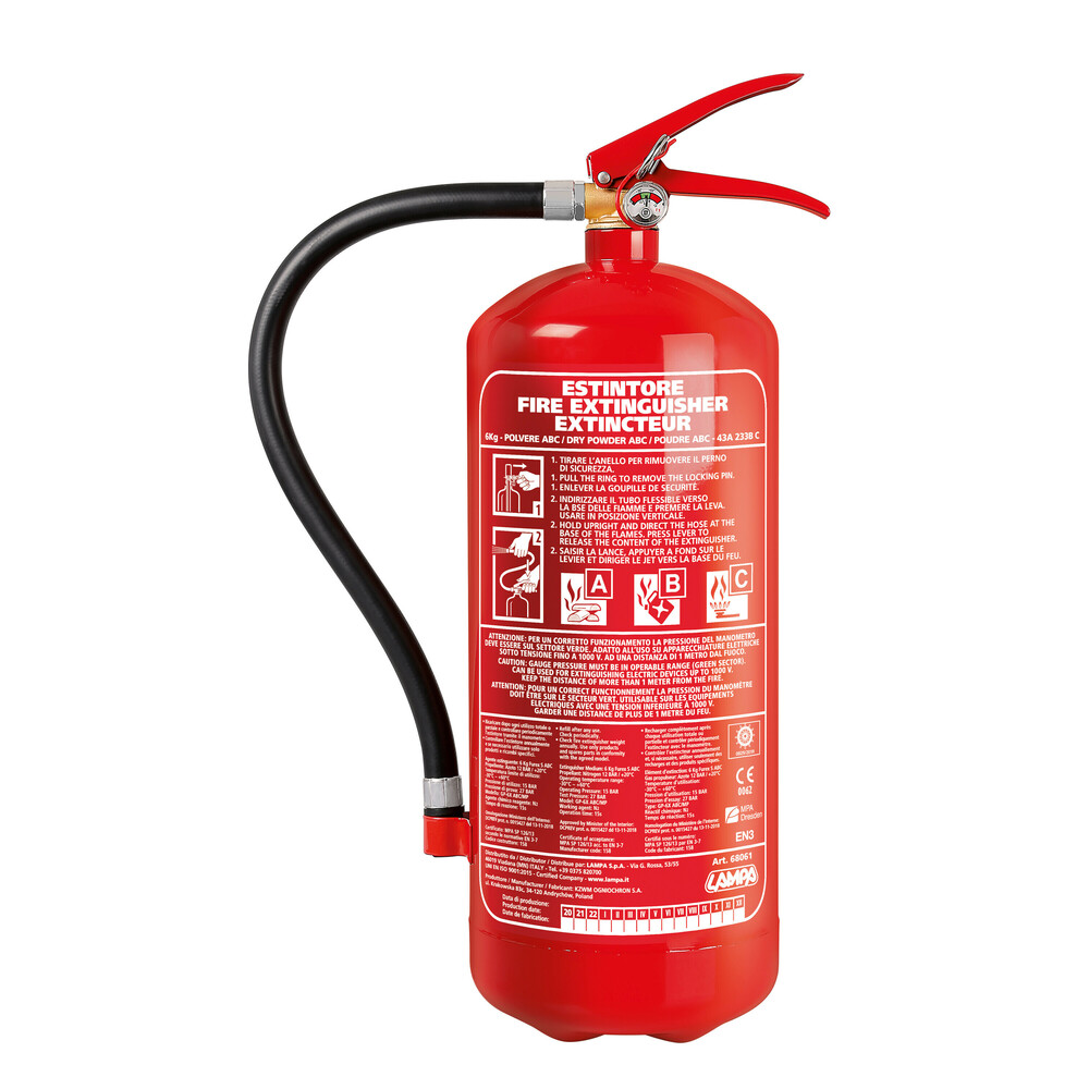 Fire-Off, estintore a polvere, 6 Kg