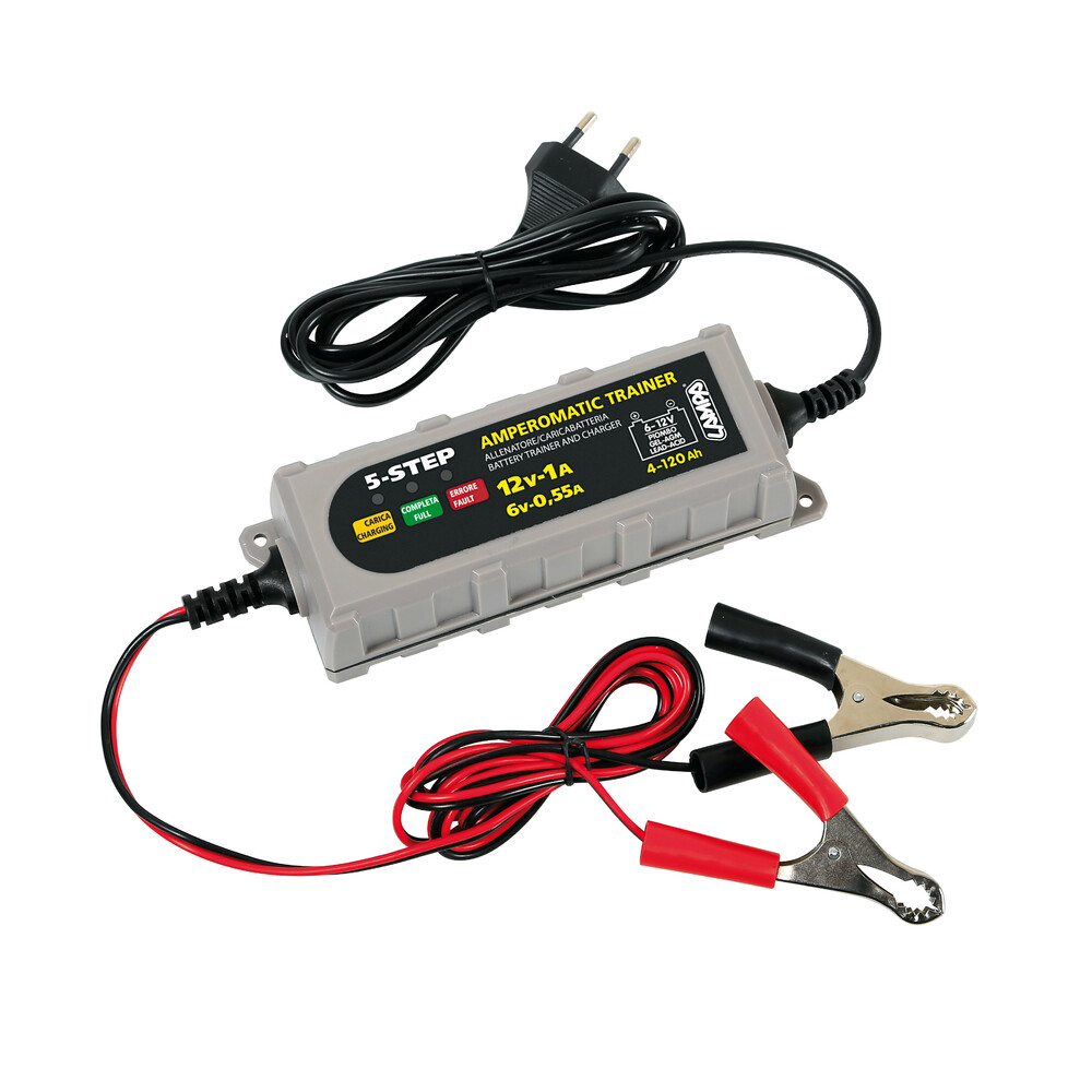 bruge råd stang Amperomatic Trainer, intelligent battery charger, 6/12V - 0,55/1A