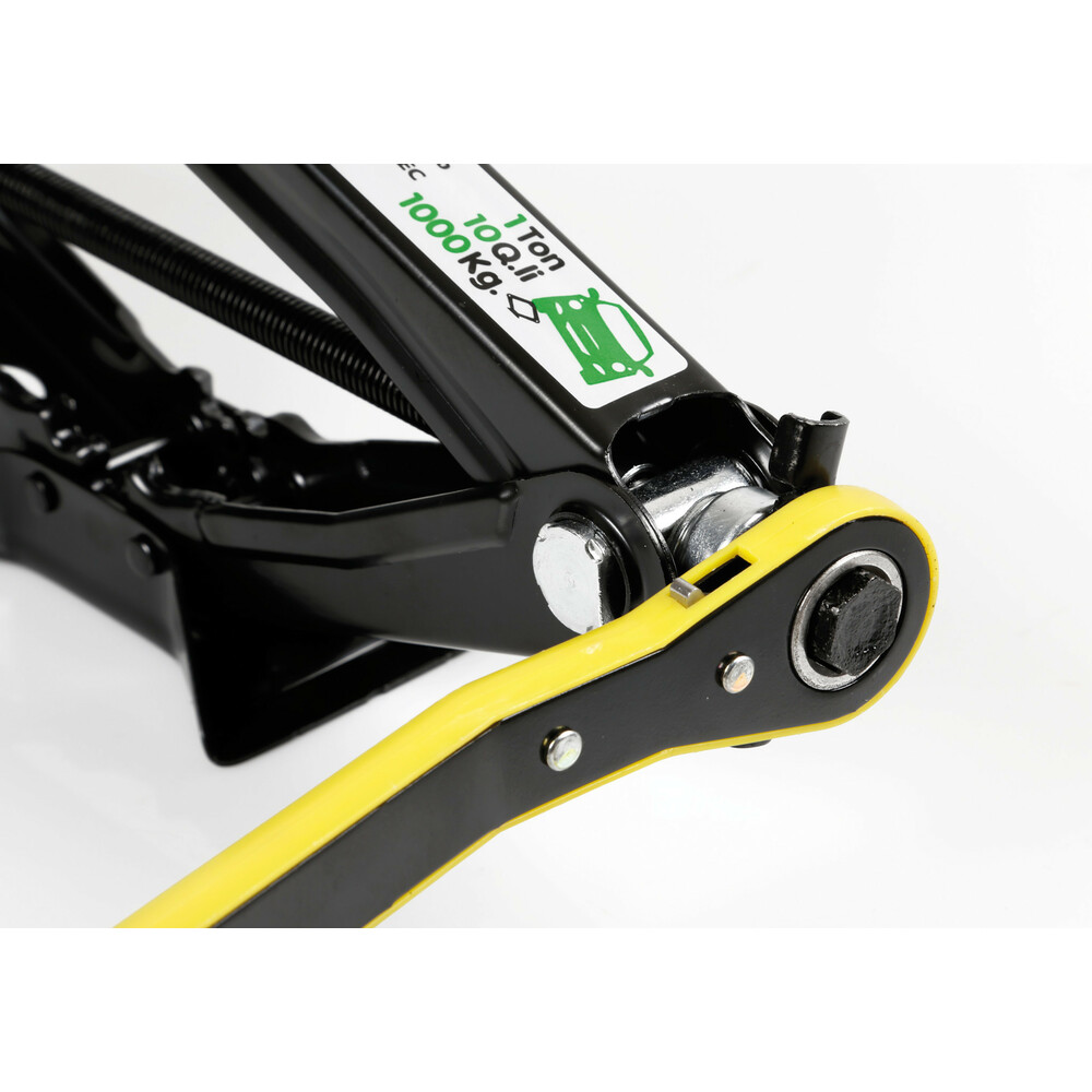 Cric A Pantografo Da 2 Tonnellate - Altezza Regolabile 100-390 Mm Per Auto E Veicoli Leggeri