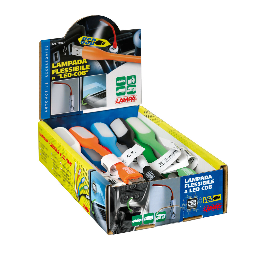 COB-LED flexible light, 5V - Display 20 pcs