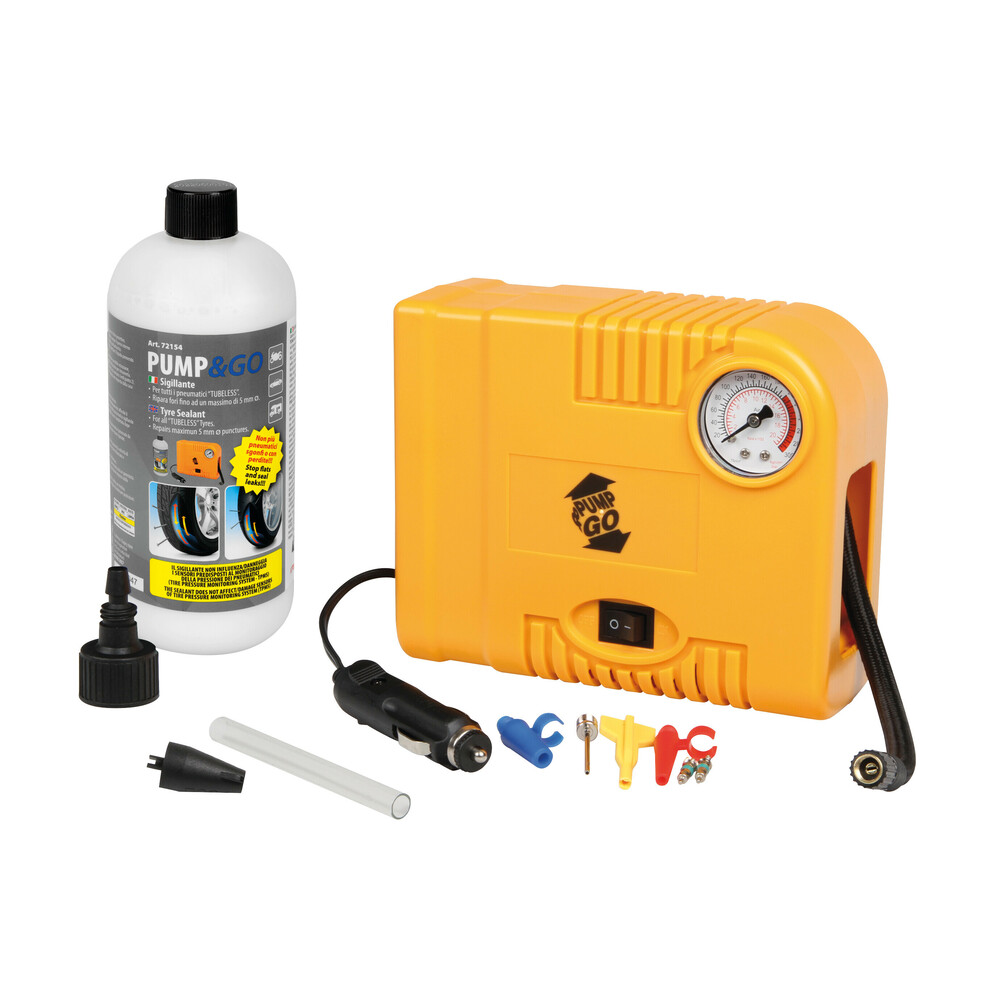12V inflator& tyre sealant kit