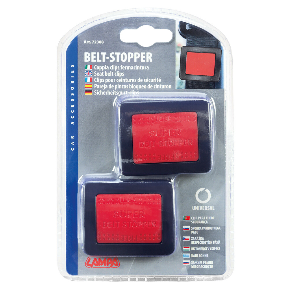 Belt-Stopper, 2 x clips ceinture