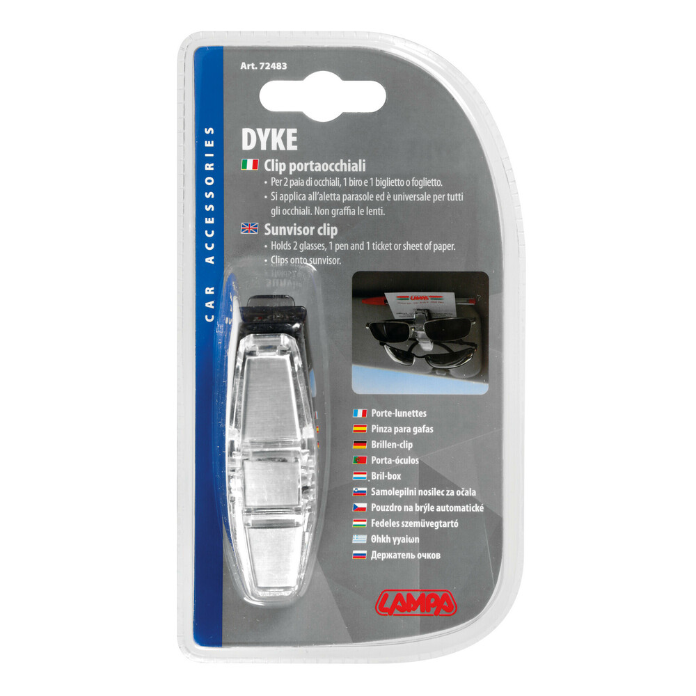 Dyke, sunvisor clip