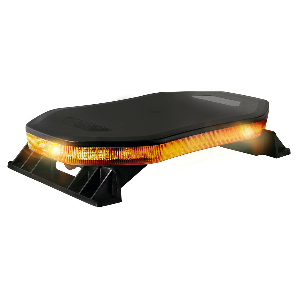 Barra lampeggiante arancio a 64 led, 10/30V - Fissaggio con viti