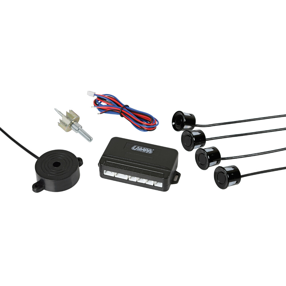 Baceyong Summer Kit Sensori Di Parcheggio Posteriori Per Auto – 4 Sonde A 12V Con Allarme Acustico, Colore Nero