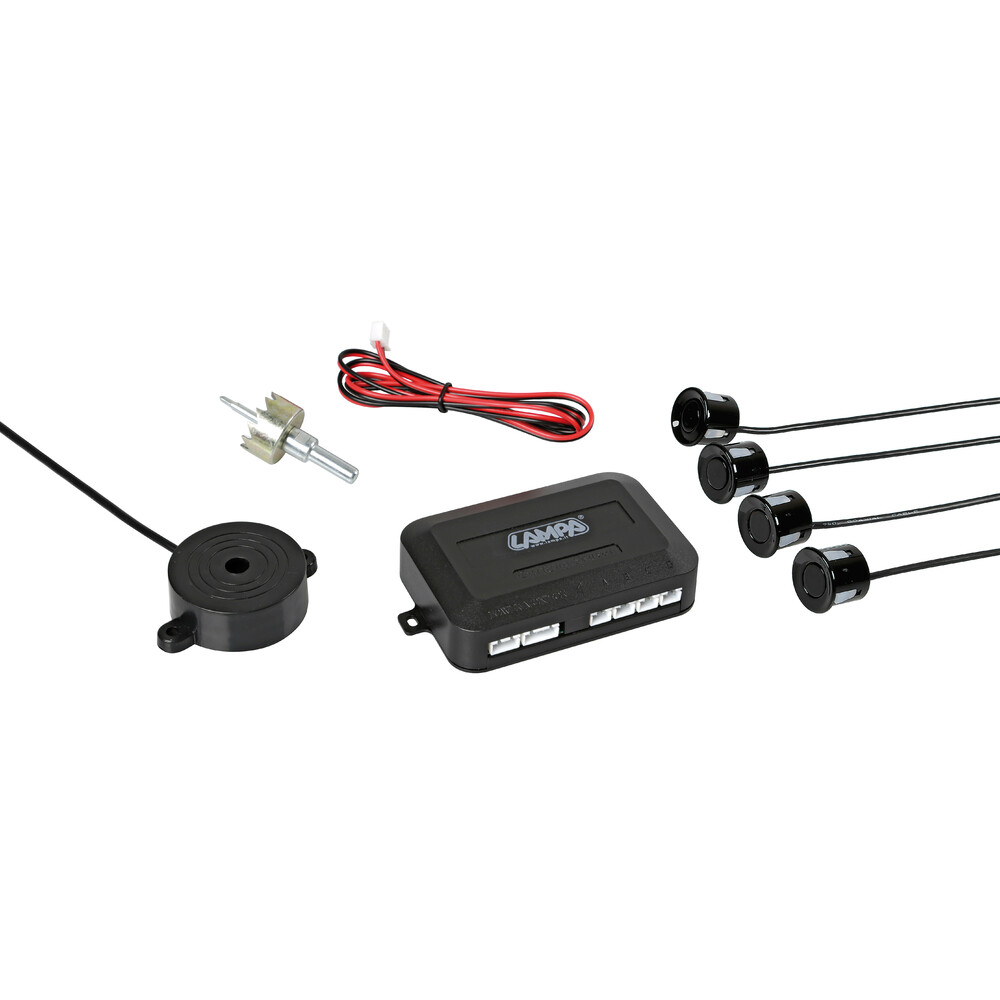 Buzzer R4, kit 4 sensori parcheggio posteriori, 12V