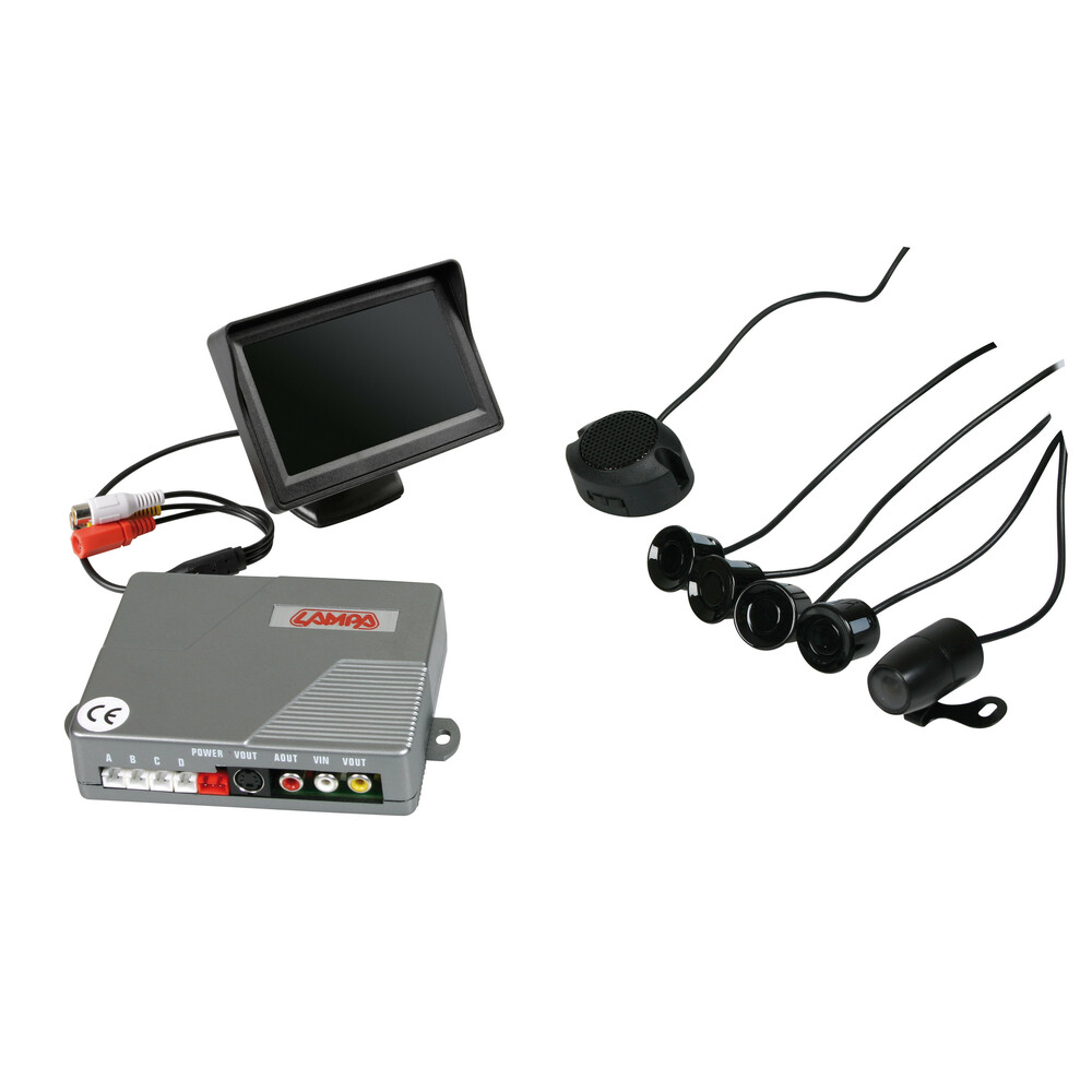 Setay RV4, sensori parcheggio con telecamera e monitor, 12V