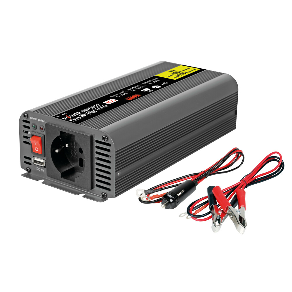 Power Inverter PSW600, trasformatore a onda sinusoidale pura 12V > 230V