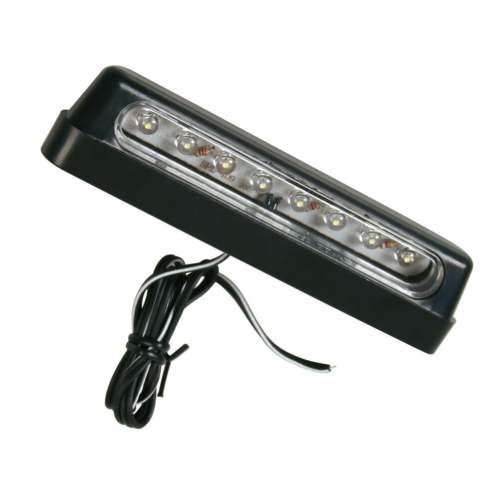 Luce targa a 8 Led - Bianco - Omologato