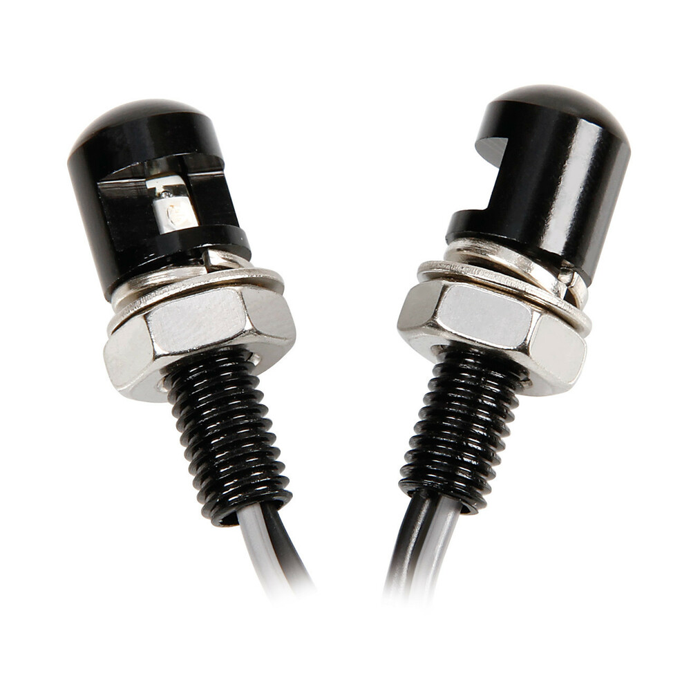 Set 2 viti con Led a luce bianca - Nero