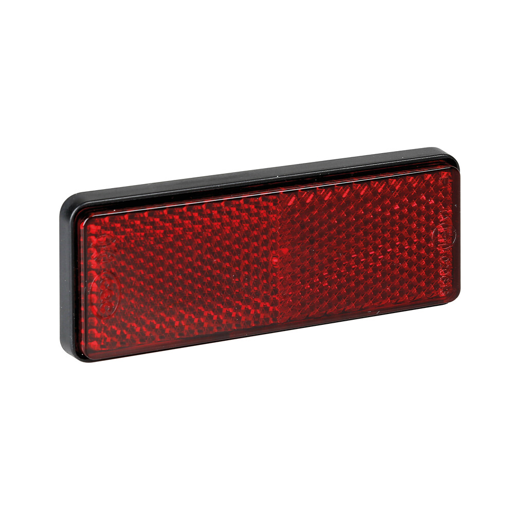 Catarifrangente Posteriore Rosso Per Bicicletta - Riflettore Universale Con Vite, Dimensioni 58x42mm