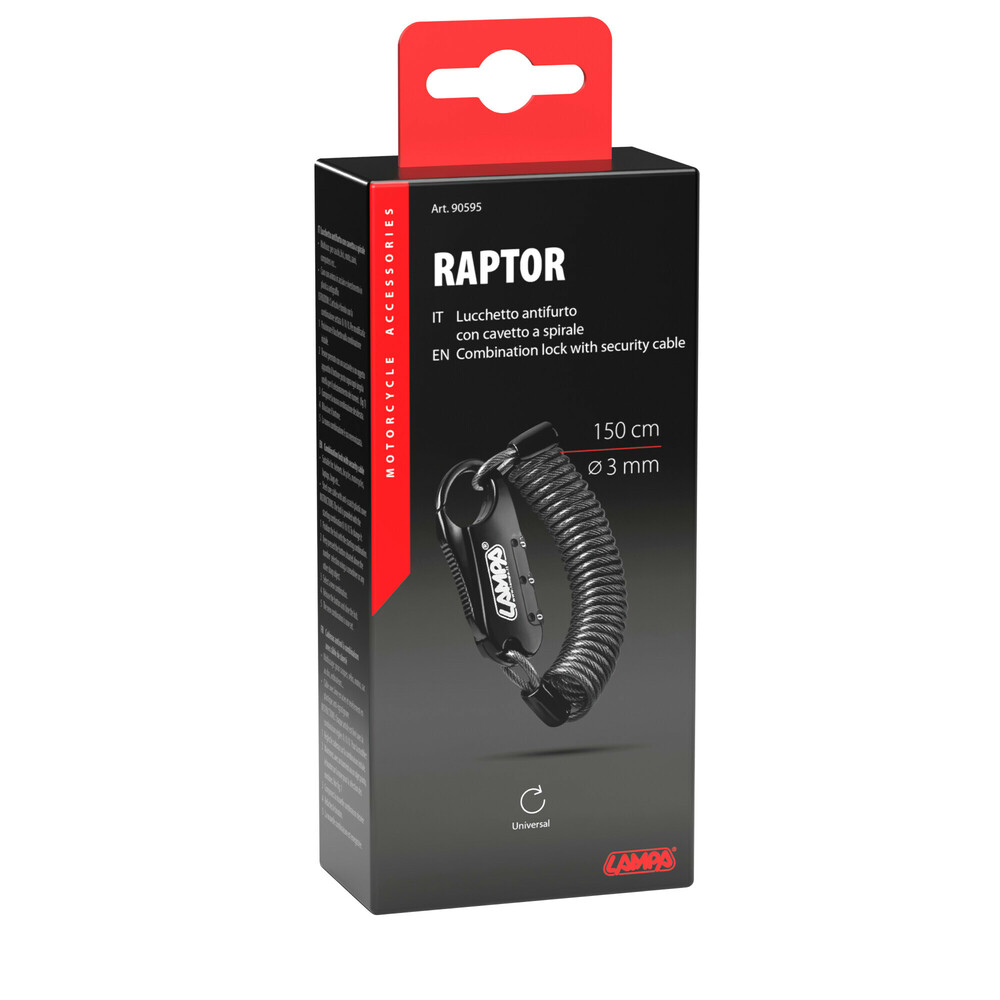 lucchetto antifurto per bicicletta a spirale 100 cm