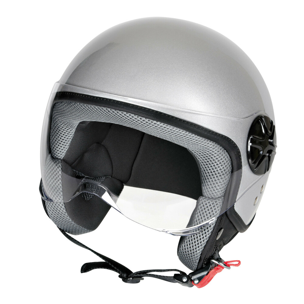 LD-2, casco demi-jet - Argento