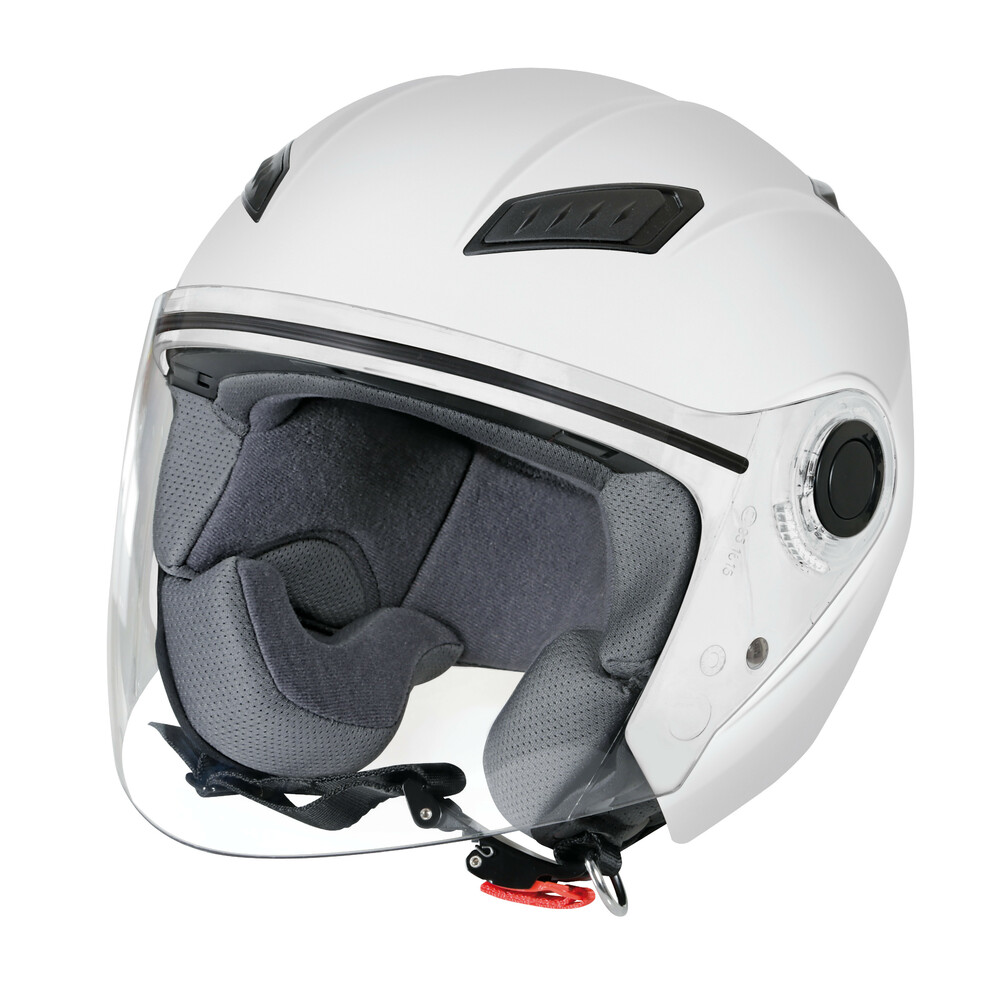 LH-1, casco jet - Bianco opaco - XS