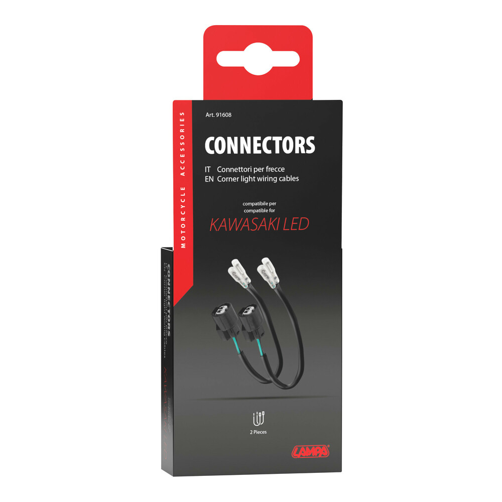 Corner lights wiring cables, 2 pcs - compatible for