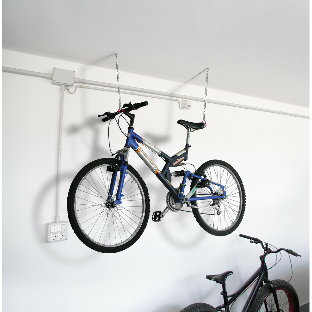 Twin Hook Ceiling Mount Bicycle Hangers