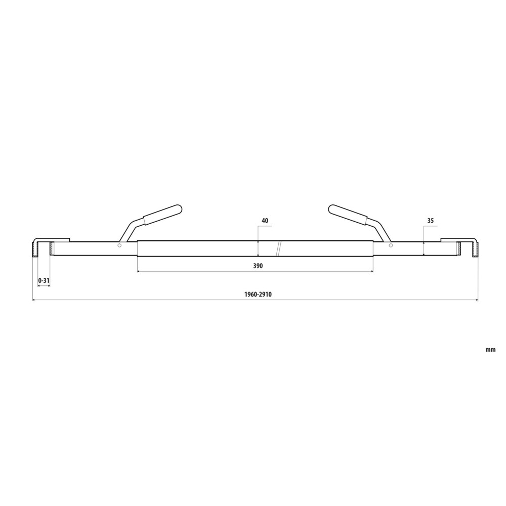 Square cargo lock plank with pliers