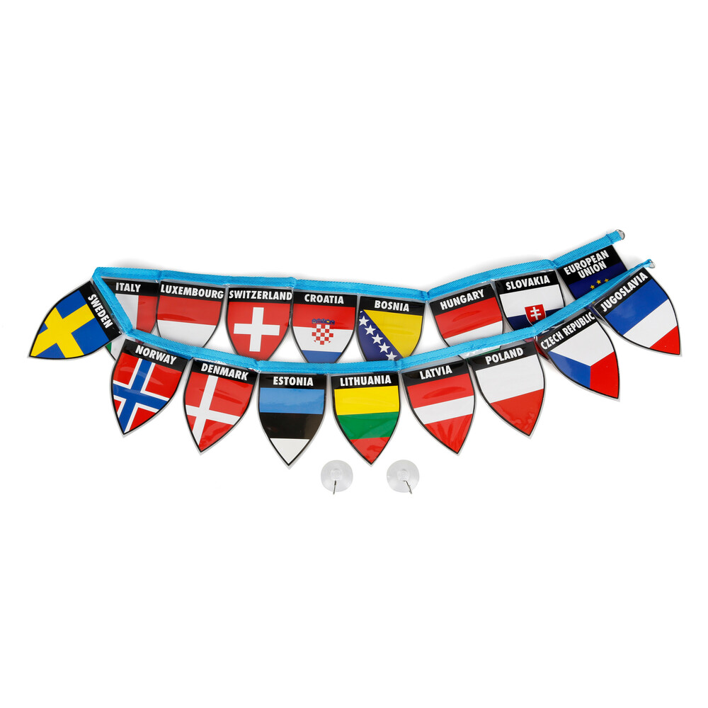Decor-Flags 2 en 1 - Set 4 - 17x2 banderas