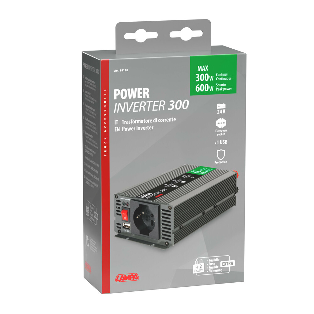 Power Inverter 300, 24V DC to 220V AC