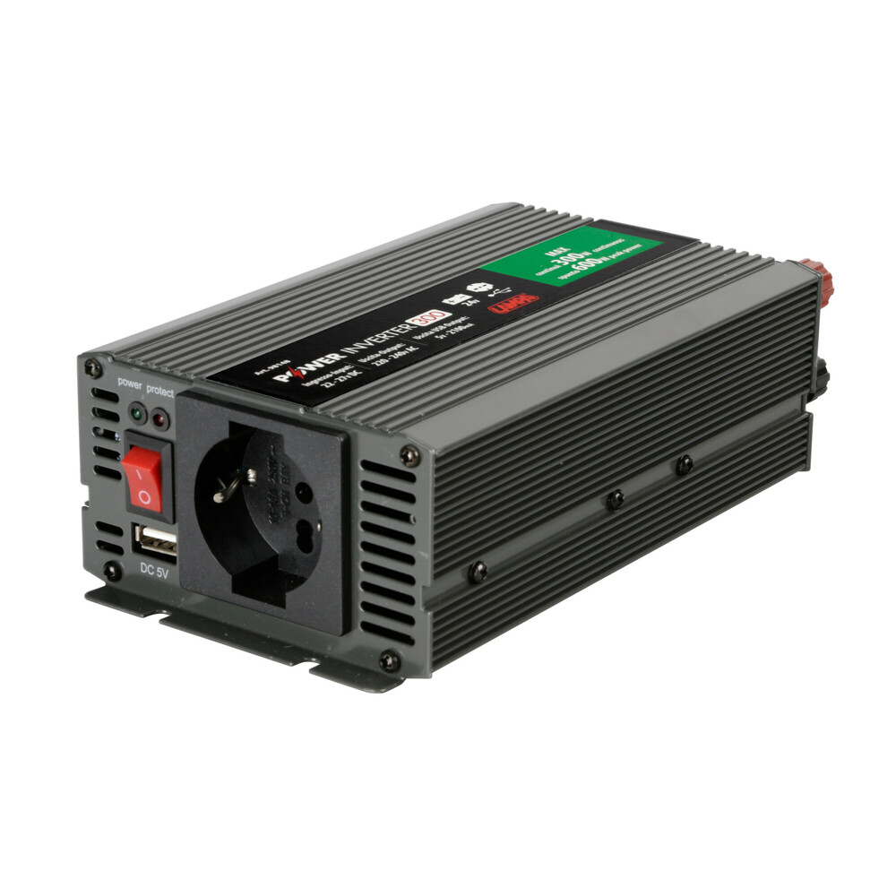 Transformador 24V/230V 300W con USB, Transformador de corriente de