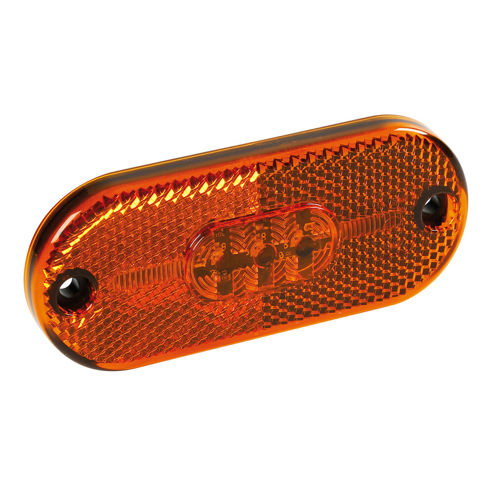 Luce perimetrale a 5 led con catarifrangente, 24V - Arancio