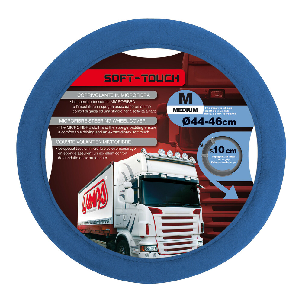 Soft Touch, coprivolante - M - Ø 44/46 cm - Blu