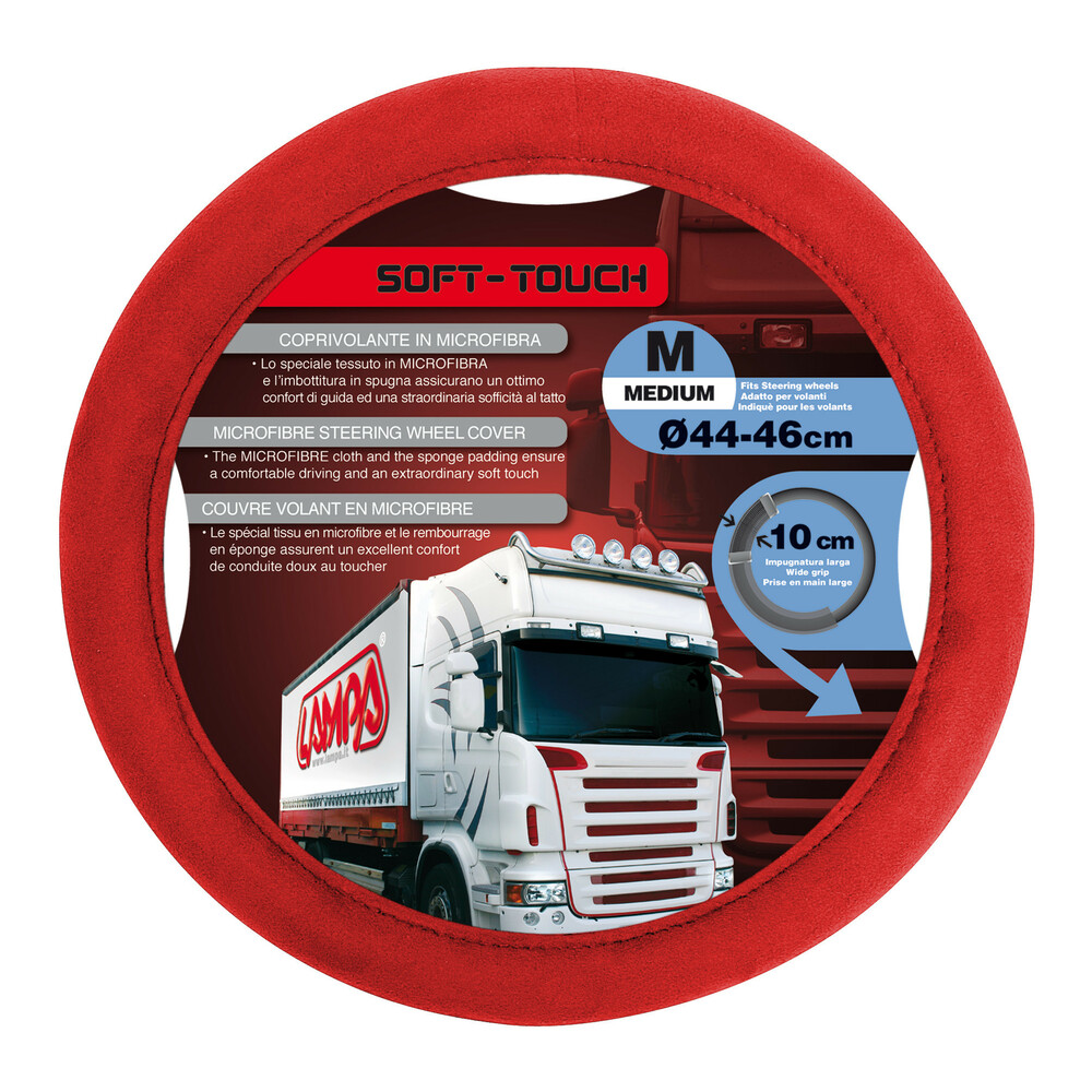 Soft Touch, coprivolante - M - Ø 44/46 cm - Rosso