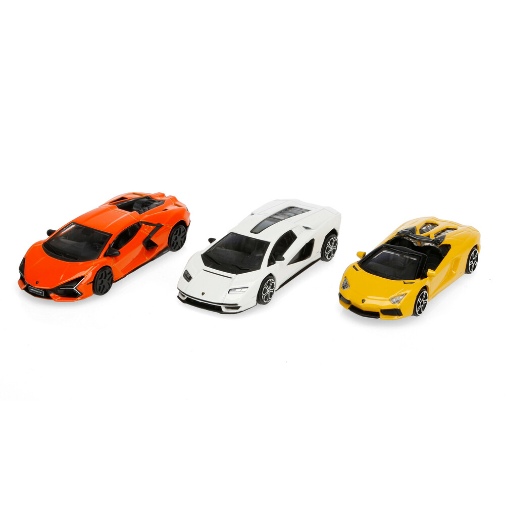 Set 3 Lamborghini Urus Centenario Aventador surtidos, Burago, escala 1:43