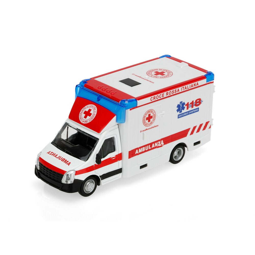 Ambulancia con camilla, Burago, escala 1:43