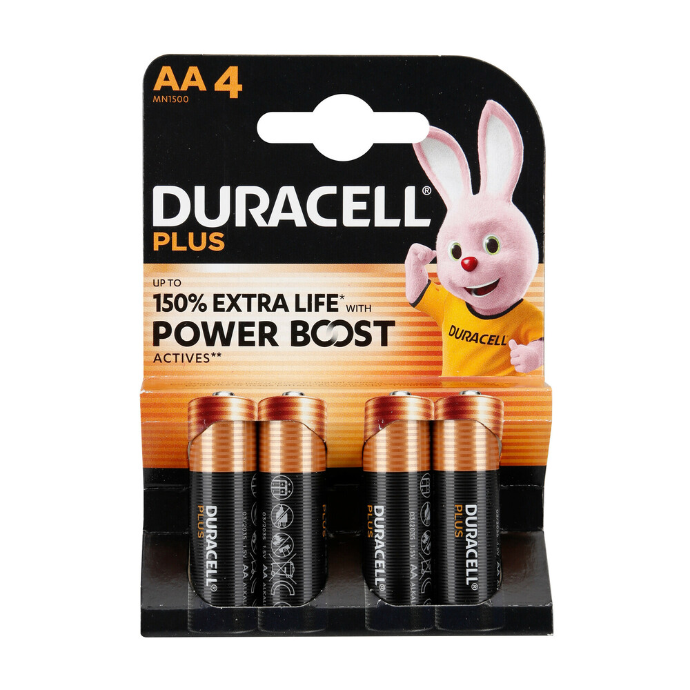 Duracell Plus Power Boost, Stilo "AA", 4 pcs