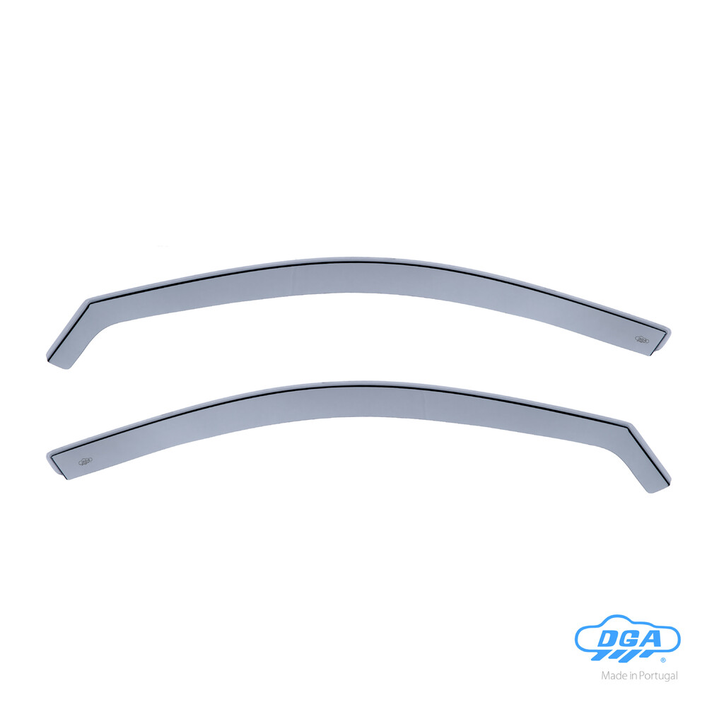 Front in-channel wind deflectors, 2 pcs, long type - compatible for Audi A3 Sedan (09/13>06/20)