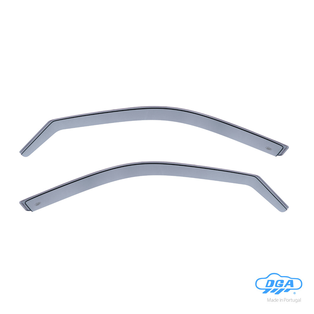Front in-channel wind deflectors, 2 pcs, long type - compatible for Bmw Serie 3 (E46) (03/98>02/05) - Bmw Serie 3 Touring (E46) (09/99>08/05)