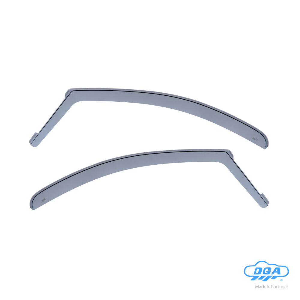 Front in-channel wind deflectors, 2 pcs, long type - compatible for Citroen Jumpy (01/07>03/16)