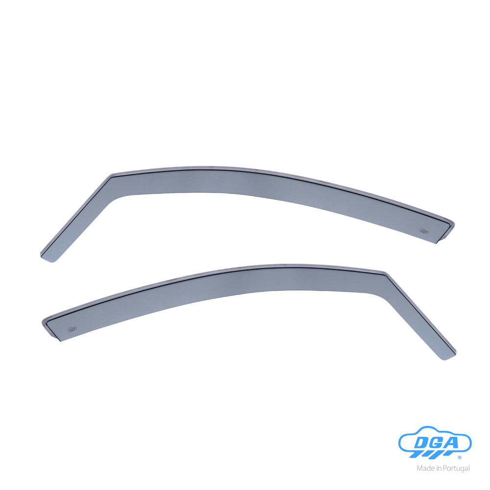 Front in-channel wind deflectors, 2 pcs, long type - compatible for Citroen C5 4p (05/08>12/17) - Citroen C5 Tourer (05/08>12/17)