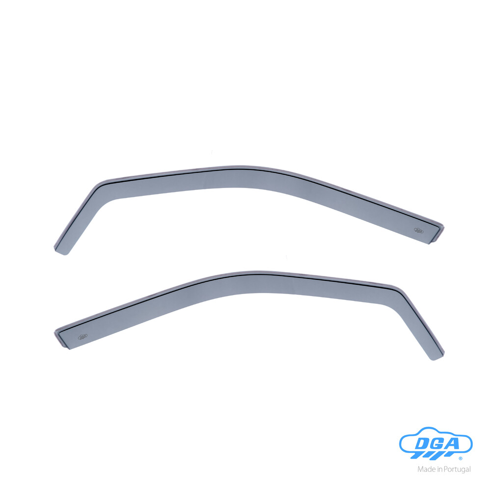 Front in-channel wind deflectors, 2 pcs, long type - compatible for Citroen C4 Cactus (05/14>10/20)