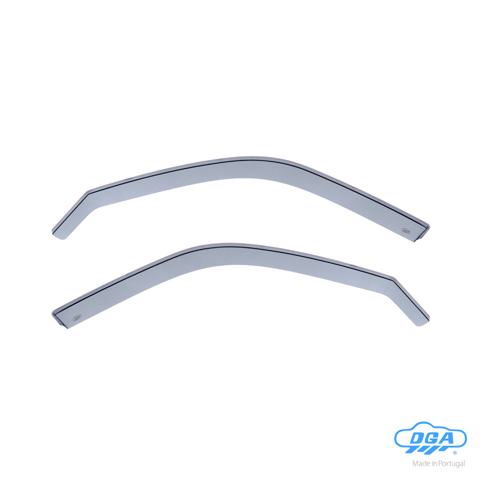 Front in-channel wind deflectors, 2 pcs, long type - compatible for Citroen C4 Grand Picasso (10/13>05/18)  - Citroen C4 Picasso (06/13>05/18)  - Citroen C4 Spacetourer (06/18>03/21)  - Citroen Grand C4 Spacetourer (06/18>05/22)