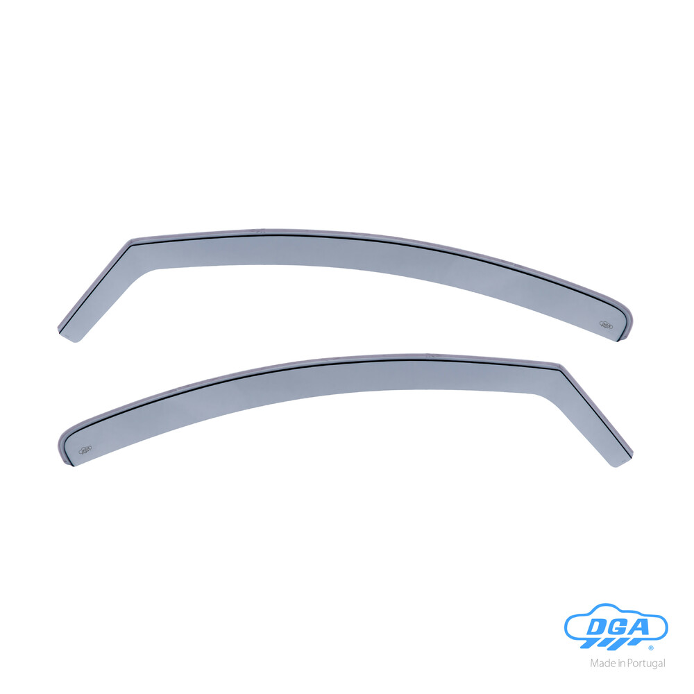 Front in-channel wind deflectors, 2 pcs, long type - compatible for Dacia Duster (02/18>05/24)