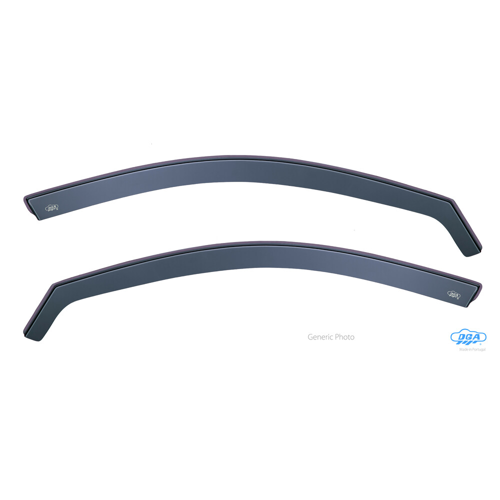 Front in-channel wind deflectors, 2 pcs, long type - compatible for Fiat Doblò 5p (11/00>12/09) - Fiat Doblò Cargo (11/00>12/09)