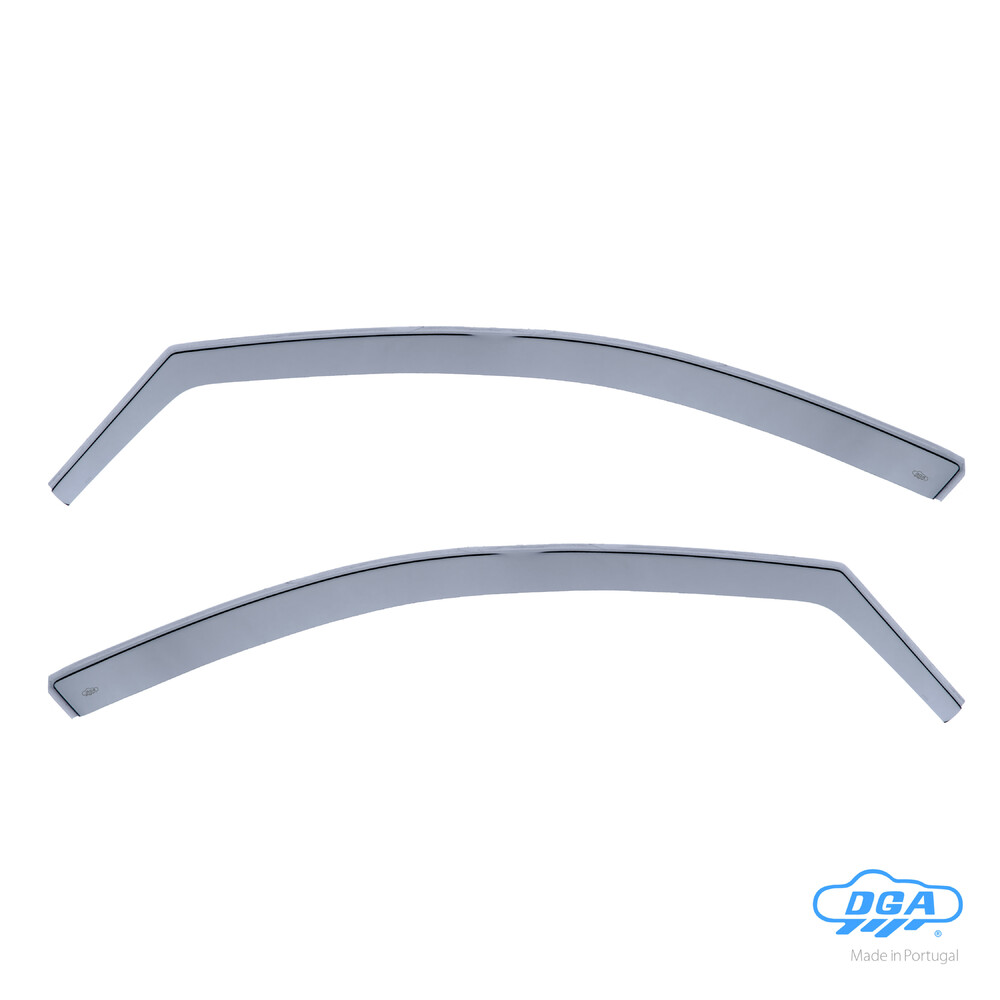 Front in-channel wind deflectors, 2 pcs, long type - compatible for Fiat Stilo 5p (01/02>12/07)