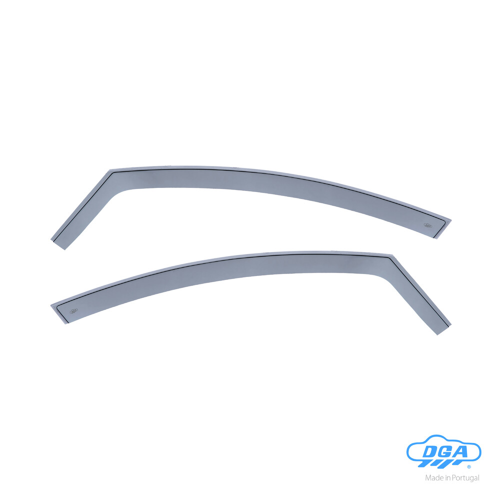 Front in-channel wind deflectors, 2 pcs, long type - compatible for Fiat Bravo (02/07>11/15)