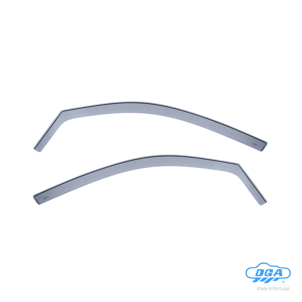 Front in-channel wind deflectors, 2 pcs, long type - compatible for Ford Fiesta 3p (11/02>08/08)