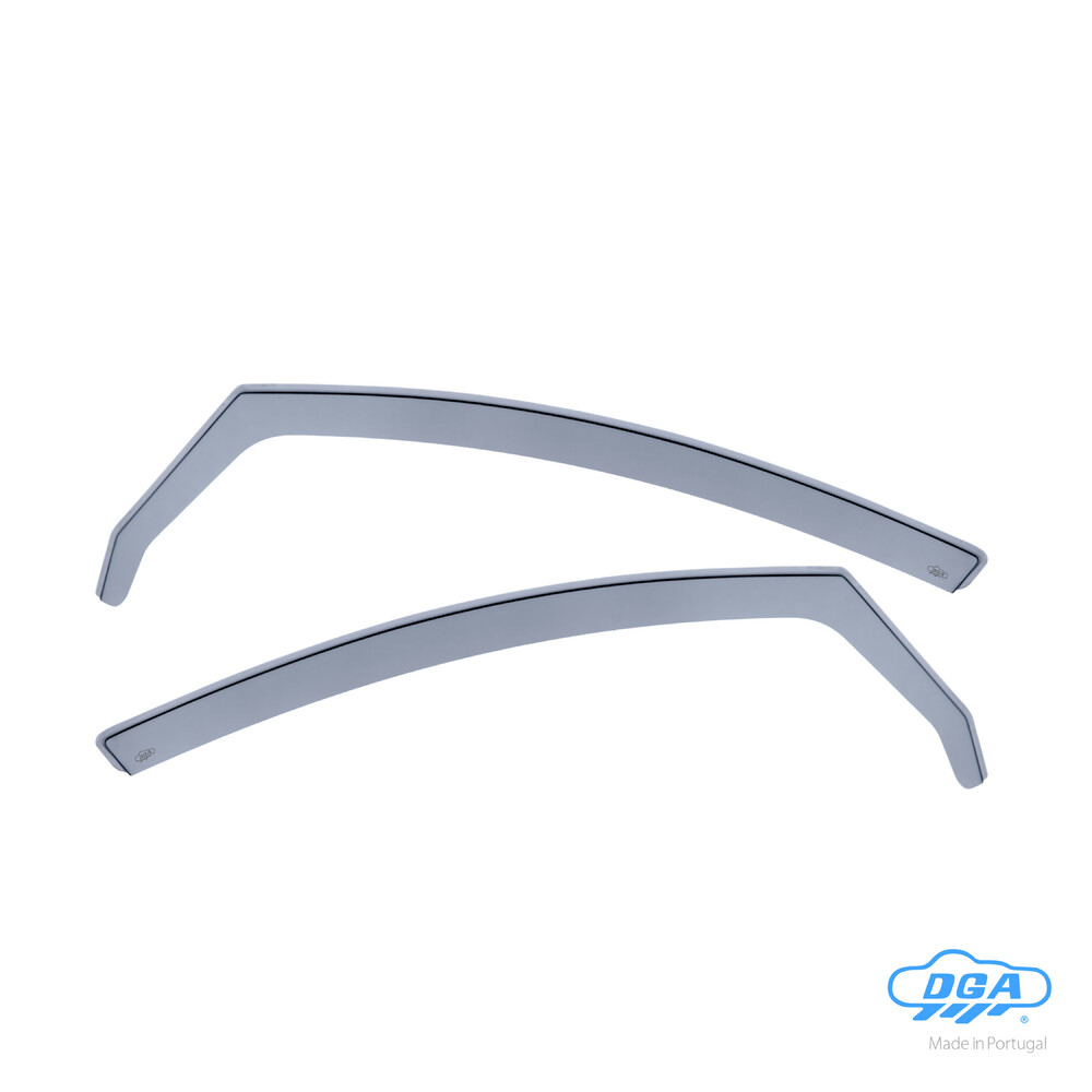 Front in-channel wind deflectors, 2 pcs, long type - compatible for Opel Astra J 5p (01/10>10/15) - Opel Astra J Sports Tourer (11/10>02/16)
