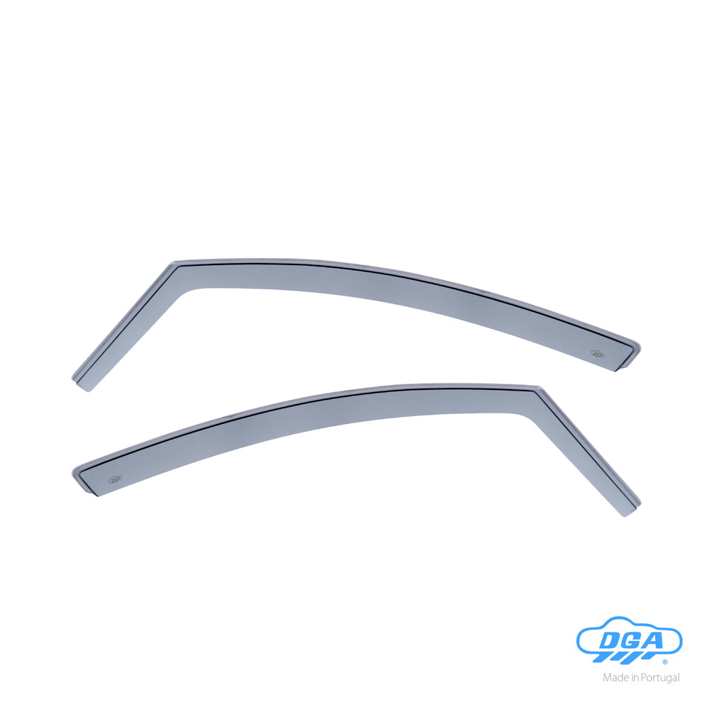 Front in-channel wind deflectors, 2 pcs, long type - compatible for Renault Clio IV 5p (10/12>07/19) - Renault Clio IV Sporter (04/13>03/20)